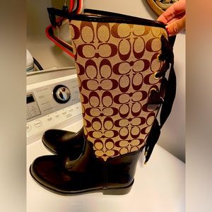 Coach, size 11, rain boots, very good condition